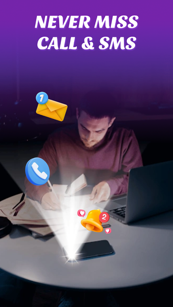 Flashlight Pro: Flash Alert - Image screenshot of android app