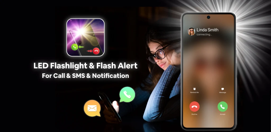 LED Flashlight & Flash Alert - عکس برنامه موبایلی اندروید