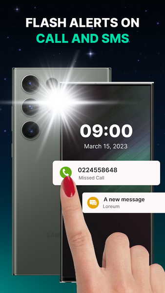 Flash alert: Call & Message - Image screenshot of android app
