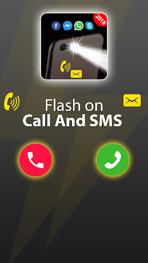 Flash on call and SMS & Flash notification 2019 - عکس برنامه موبایلی اندروید