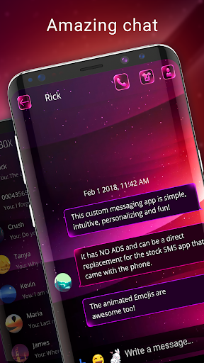 Color SMS to customise chat - Image screenshot of android app