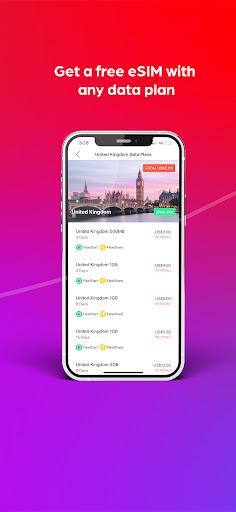 FlexiRoam: eSIM & Data Plans - عکس برنامه موبایلی اندروید