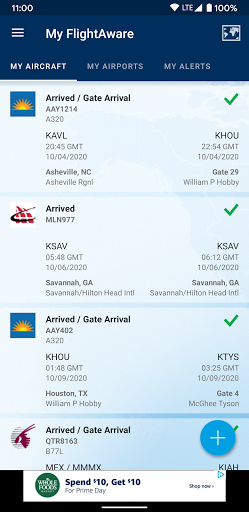 FlightAware Flight Tracker - Image screenshot of android app