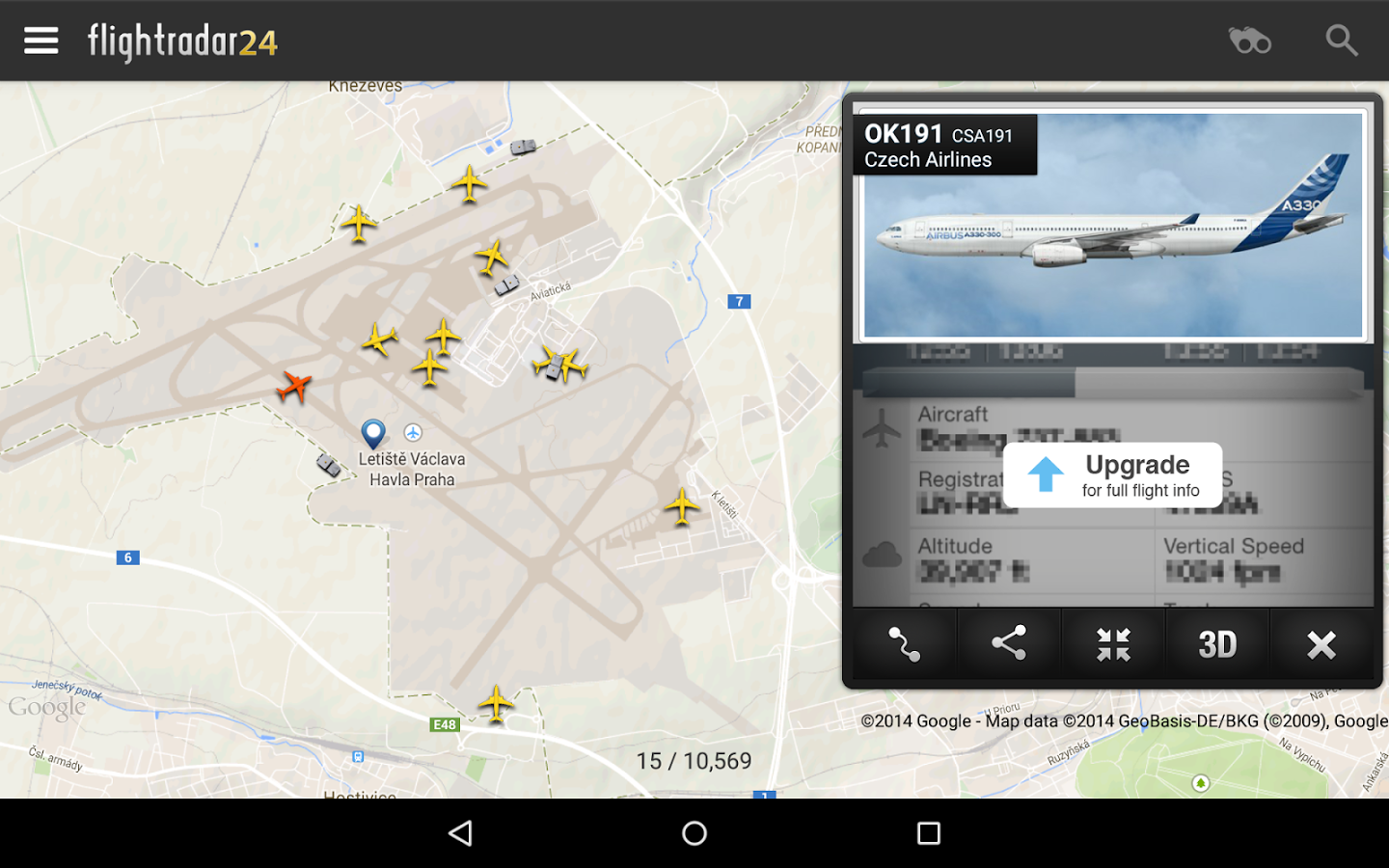 دانلود برنامه Flightradar۲۴ Flight Tracker اندروید بازار