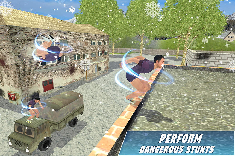 Backflip Challenge:Stunt Games - Gameplay image of android game