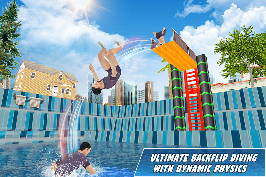 Backflip Challenge:Stunt Games - Gameplay image of android game