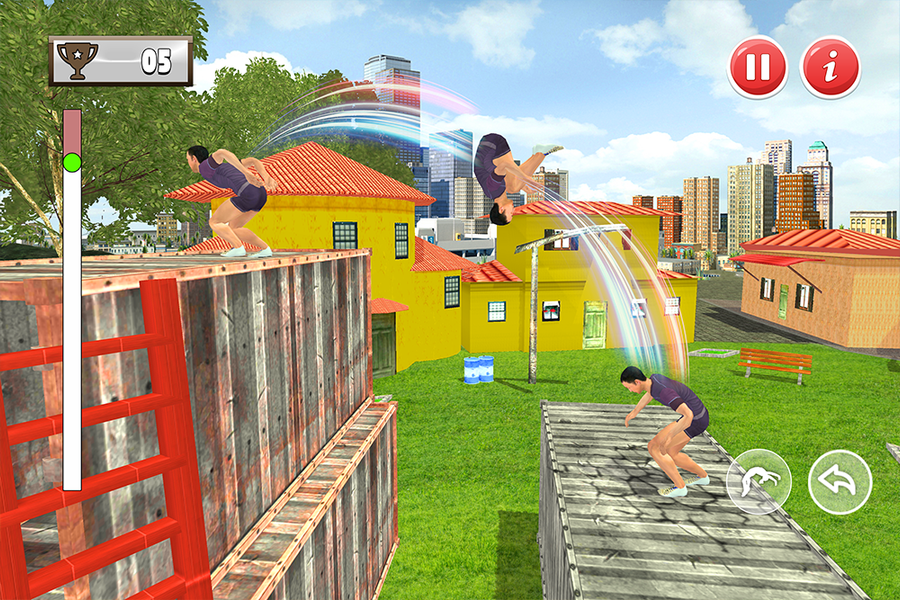 Backflip Challenge:Stunt Games - Gameplay image of android game