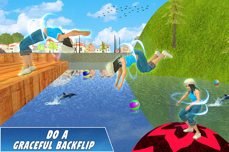 Backflip Challenge:Stunt Games - Gameplay image of android game