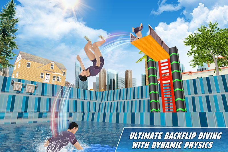 Backflip Challenge:Stunt Games - Gameplay image of android game