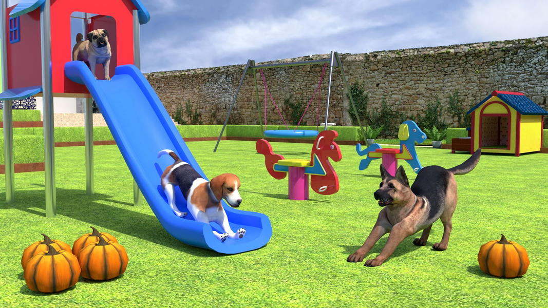 Virtual Dog Sim: Pet Dog Games - Gameplay image of android game