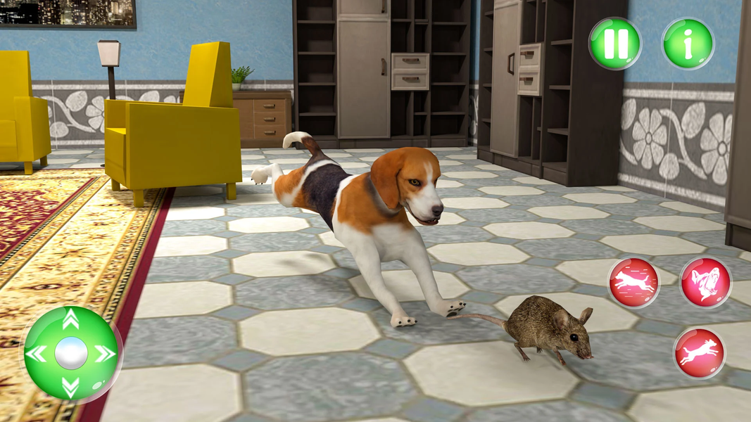 Virtual Dog Sim: Pet Dog Games - Gameplay image of android game