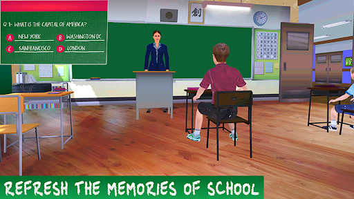 High School Education Game - Gameplay image of android game