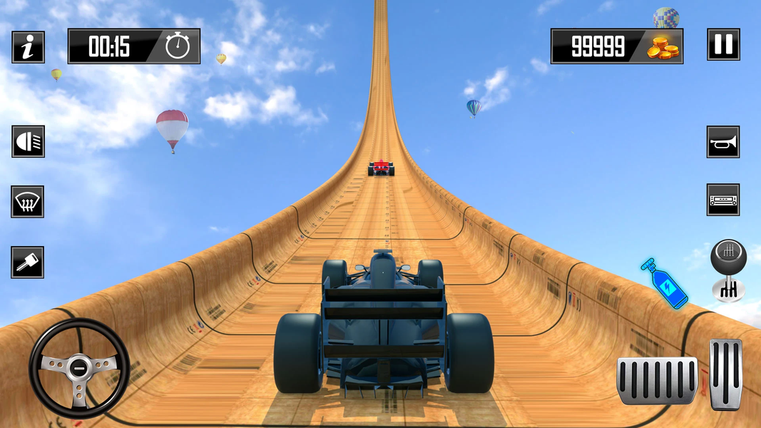 Crazy Car Stunts: Ramp Racing - Gameplay image of android game
