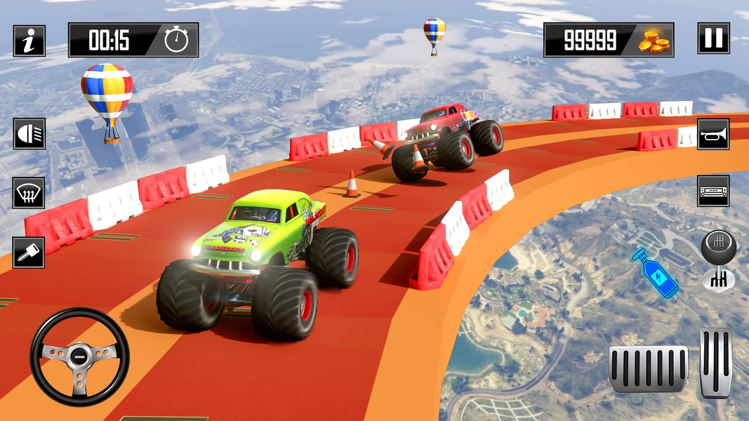 Crazy Car Stunts: Ramp Racing - عکس بازی موبایلی اندروید