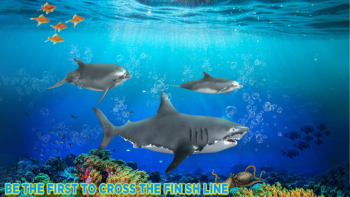 shark racing: sharks game - Image screenshot of android app