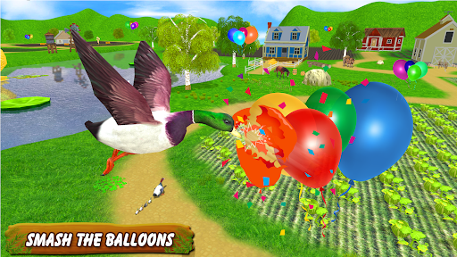 Talking Duck Bird game - Gameplay image of android game