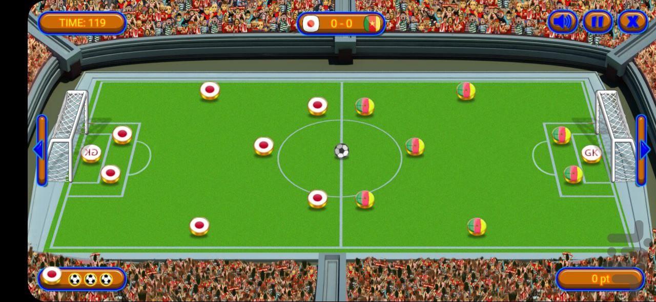 بازی فوتبال انگشتی - Gameplay image of android game