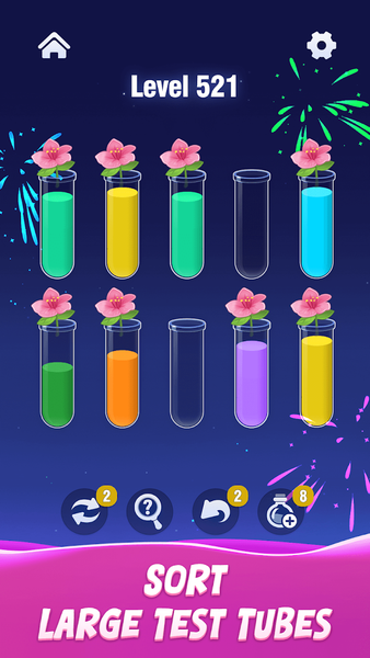 Water Sort:Painting Puzzle - Gameplay image of android game