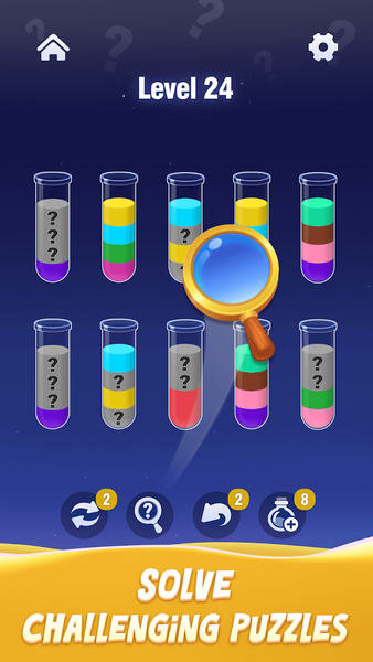 Water Sort:Painting Puzzle - Gameplay image of android game