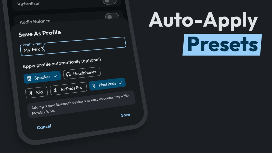 Flow Equalizer: Bass Booster - عکس برنامه موبایلی اندروید