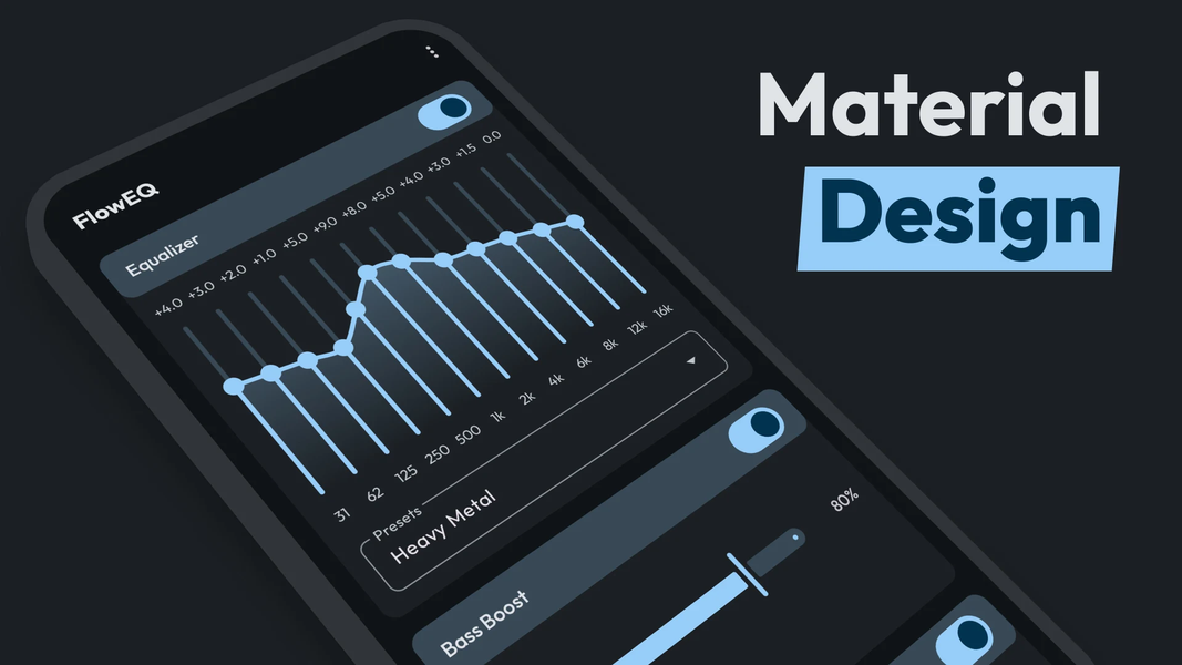 Flow Equalizer: Bass Booster - عکس برنامه موبایلی اندروید