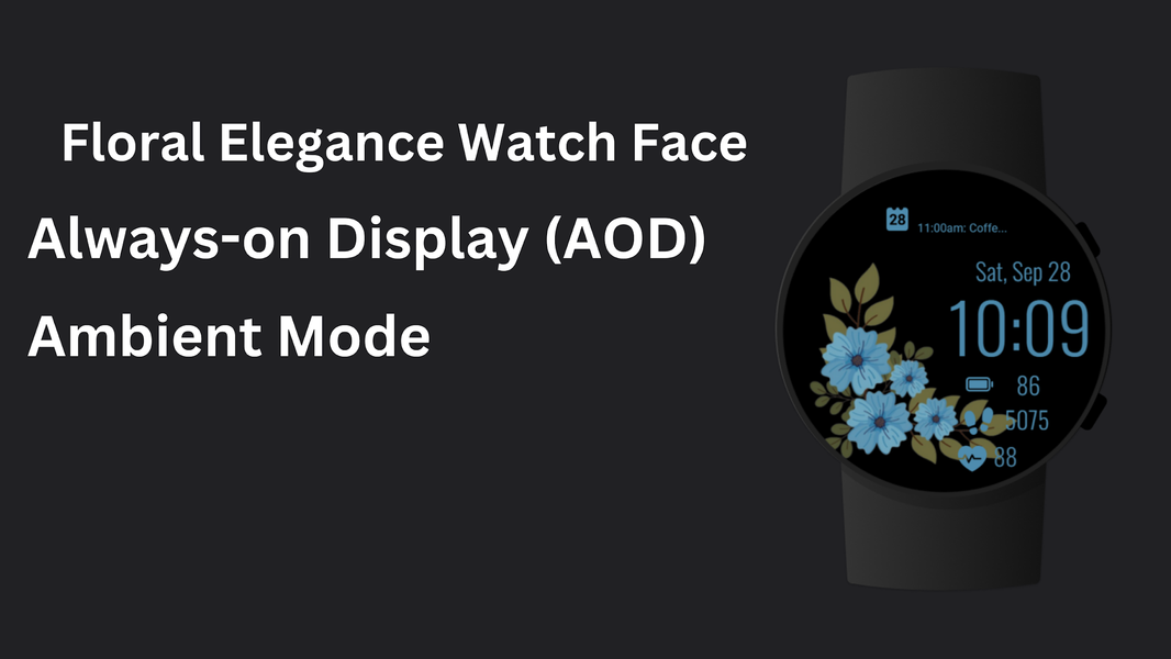 Floral Elegance Watch Face - Image screenshot of android app