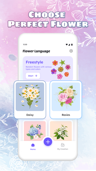 DIY Flower Language Wallpaper - عکس برنامه موبایلی اندروید