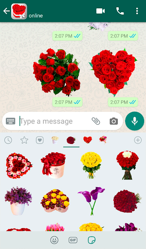 Flowers Stickers for WhatsApp 🌷🌹💐 WAStickerApps – استیکر واتساپ گل - عکس برنامه موبایلی اندروید