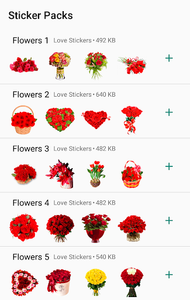 Friends Flower Sticker for iOS & Android
