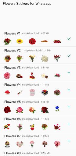 Flowers Stickers WASticker - عکس برنامه موبایلی اندروید