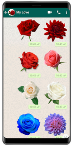 WASticker - Love flowers - Image screenshot of android app