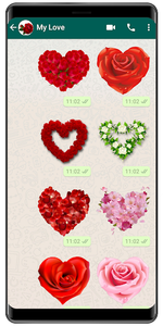 WASticker - Love flowers - Image screenshot of android app