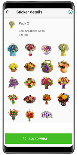 WASticker - Love flowers - Image screenshot of android app