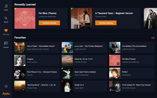 flowkey: Learn piano - عکس برنامه موبایلی اندروید