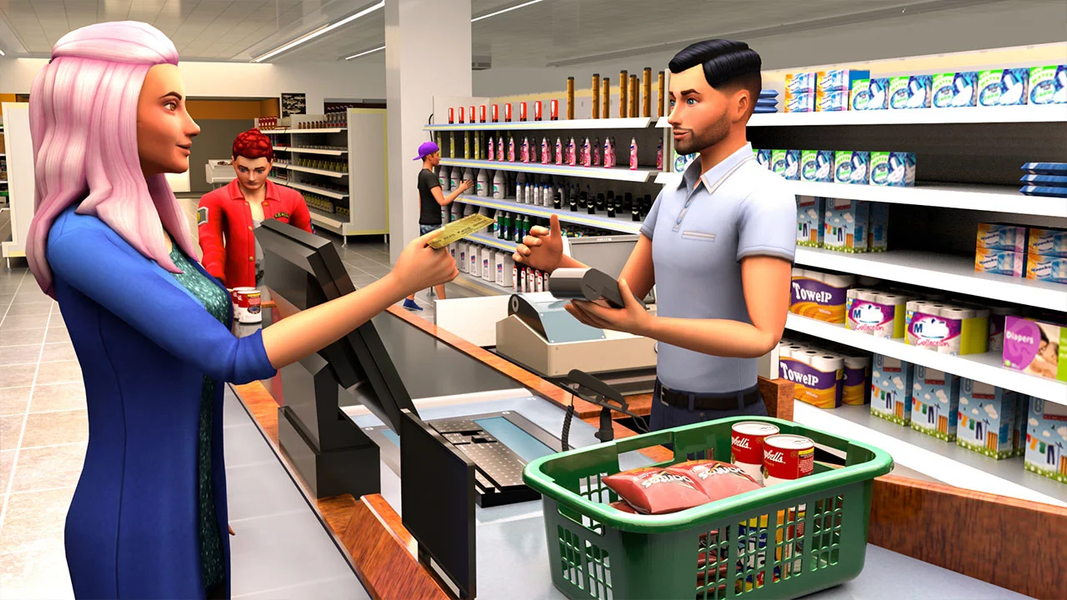 Shopping Mall Store 3D Cashier - Gameplay image of android game