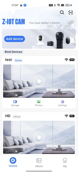 Z-IOT CAM - عکس برنامه موبایلی اندروید