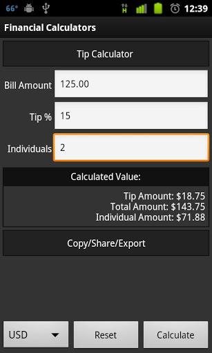 Financial Calculators Lite - Image screenshot of android app