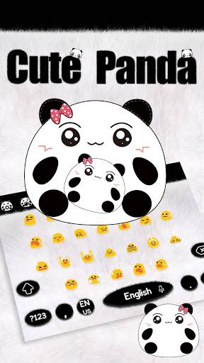 Cute Panda Keyboard Theme - عکس برنامه موبایلی اندروید