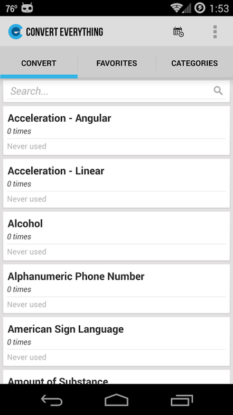 Convert Everything - Image screenshot of android app