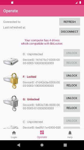 Remote Bitlocker - عکس برنامه موبایلی اندروید