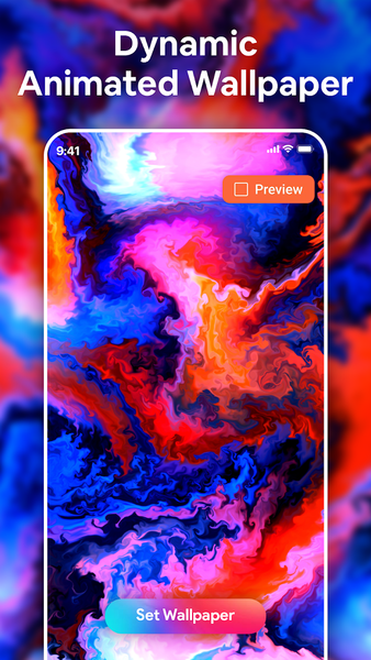 4K & HD Fluid Live Wallpaper - Image screenshot of android app