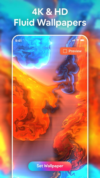 4K &amp; HD Fluid Live Wallpaper - Image screenshot of android app