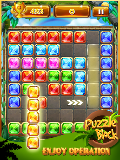 Puzzle Block Egyptian Quest - Gameplay image of android game