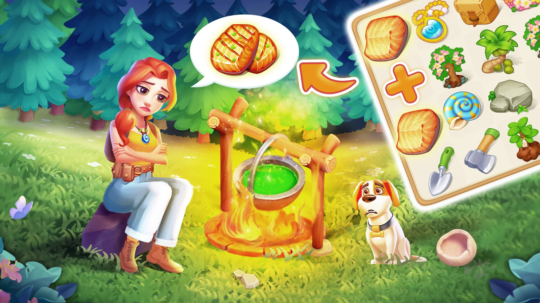 Adventure Island Merge - Gameplay image of android game