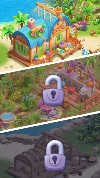 Adventure Island Merge - Gameplay image of android game