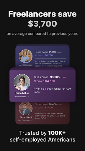 FlyFin: Effortless 1099 Taxes - Image screenshot of android app