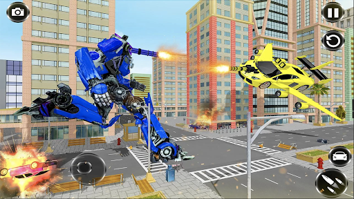 Flying Car Games Transformers - Gameplay image of android game