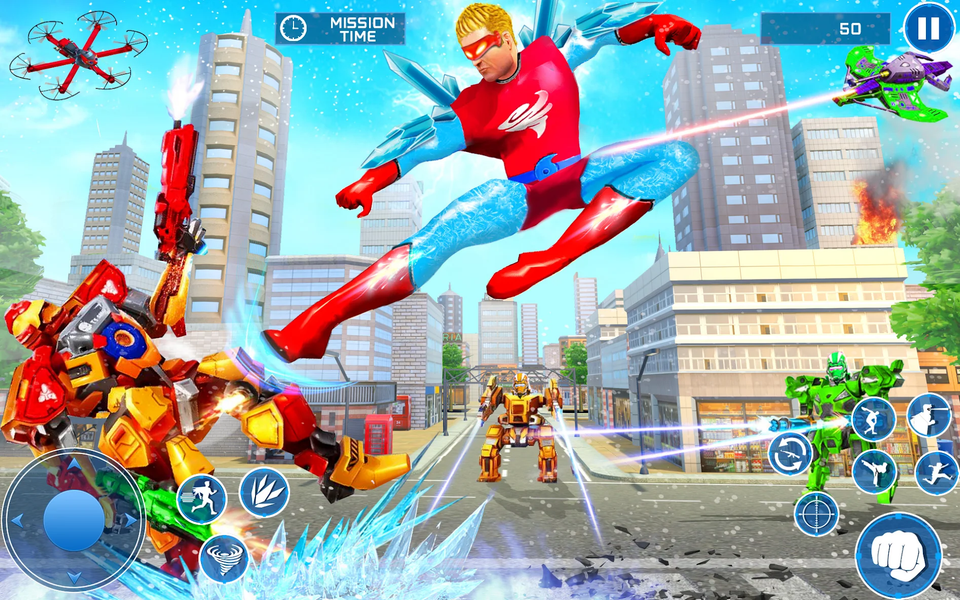 Snow Hero Robot Rescue Ice Man - عکس بازی موبایلی اندروید