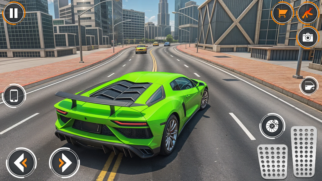 Flying Rope City Gangster Game - Gameplay image of android game