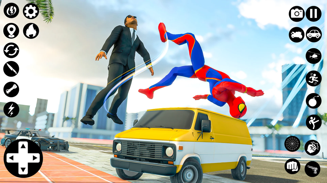 Flying Spider - Hero Man Games - Gameplay image of android game
